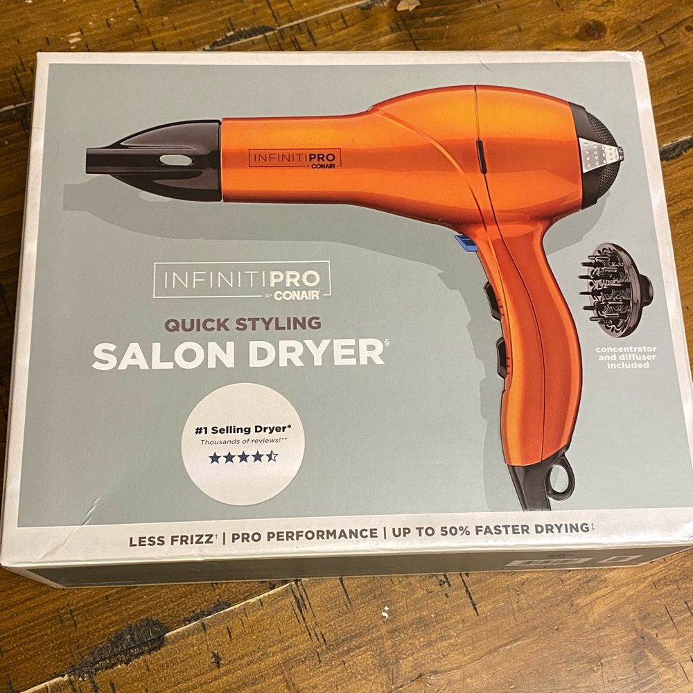 Infinity pro hair blow dryer new in box
